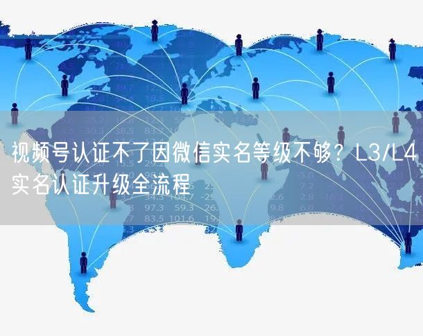 视频号认证不了因微信实名等级不够？L3/L4实名认证升级全流程