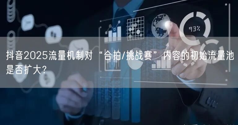 抖音2025流量机制对“合拍/挑战赛”内容的初始流量池是否扩