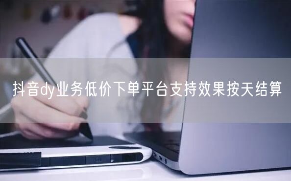 抖音dy业务低价下单平台支持效果按天结算